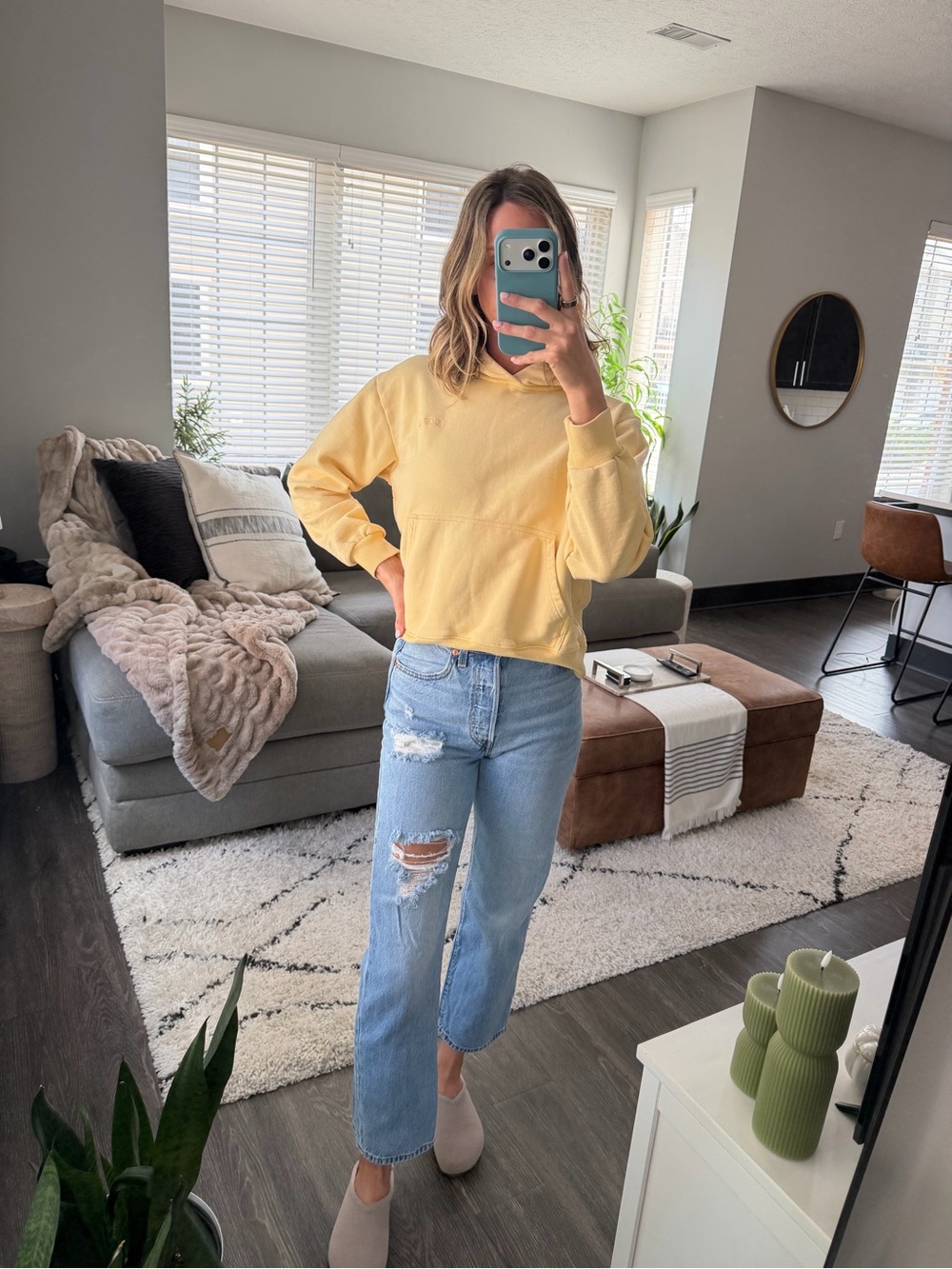 PARKE Yellow Pullover Hoodie